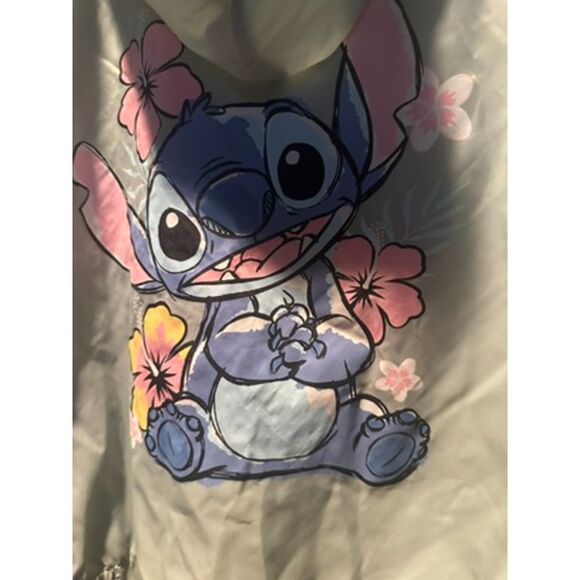NWOT Disney Stich Mint Color Girl Hooded Windbreaker Style Size 16-XL - Picture 8 of 9
